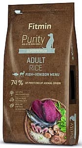Hrană uscată pentru câini Fitmin Purity Adult Rice Fish&Venison 2kg