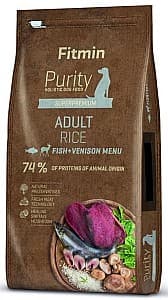 Hrana uscata pentru caini Fitmin Adult Rice Fish&Venison 12kg