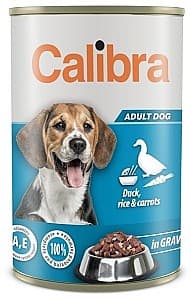 Hrana umeda pentru caini Calibra Adult Duck&Rice&Carrot 1.24kg