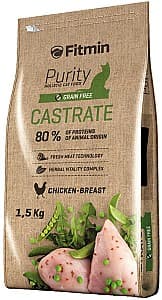 Hrana uscata pentru pisici Fitmin Purity Castrate 1.5kg