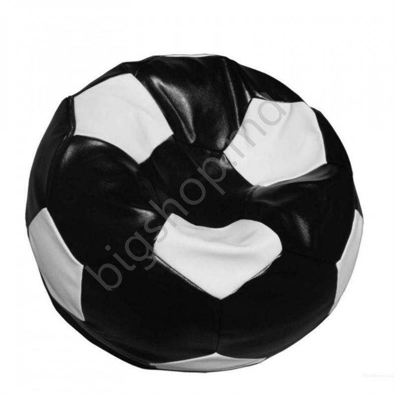 Fotoliu puf Relax Football medium Black/White