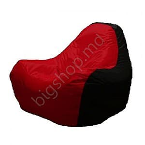 Кресло мешок Релакс Hi-Poly Medium Red/Black