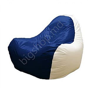 Кресло мешок Релакс Hi-Poly Medium Blue/White