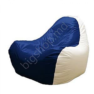 Fotoliu puf Relax Hi-Poly Medium Blue/White