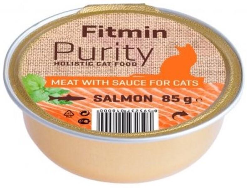 Hrana umeda pentru pisici Fitmin Purity alutray Salmon 85g