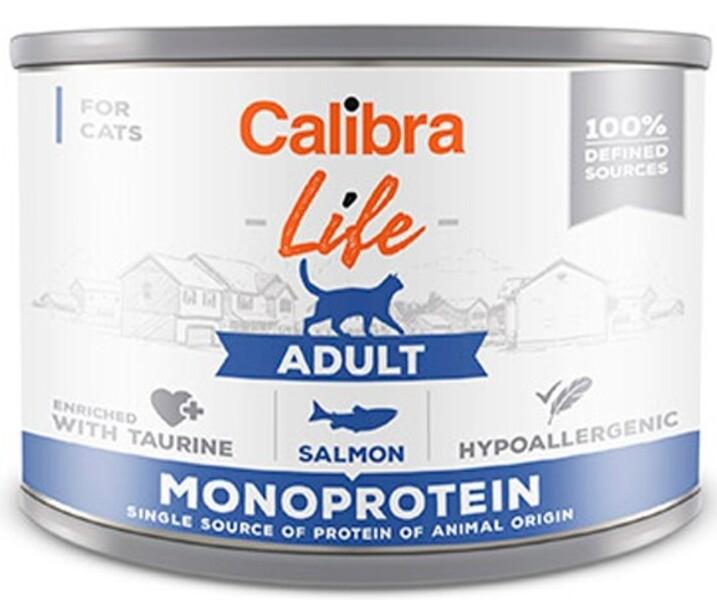 Hrana umeda pentru pisici Calibra Life Can Adult Salmon 200g