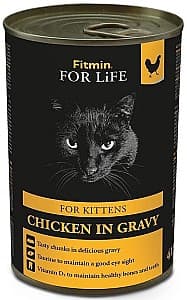 Hrană umedă pentru pisici Fitmin cat tin kitten chicken 415g