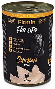 Hrană umedă pentru câini Fitmin For Life Chicken Pate 400g