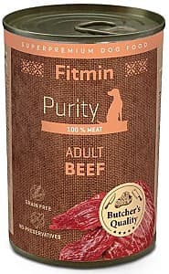 Hrană umedă pentru câini Fitmin Purity Adult Beef 400g