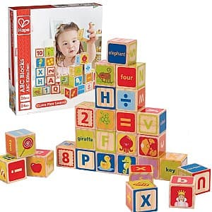 Интерактивная игрушка Hape E0419 Деревянные кубики ABC 26 эл.
