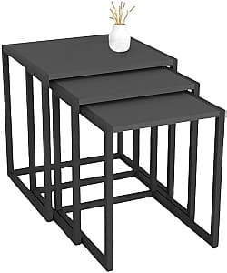 Masuta de cafea, reviste Fabulous Metal Nesting Anthracite/Black