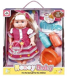  Honey Baby Кукла со звуком и аксессуарами (розовое кружево) 43829