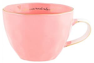 Чайный и кофейный набор Casa Masa FOREVER 440 ml розовый  (6 шт)