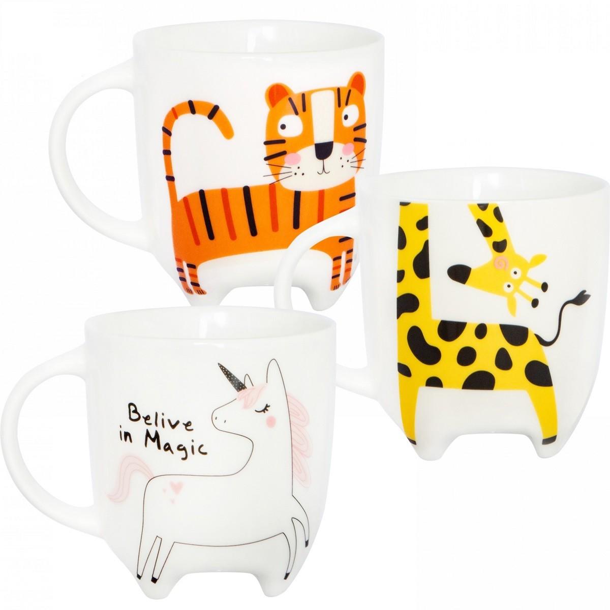 Set pentru ceai si cafea Casa Masa ANIMALE 330 ml (6 buc)