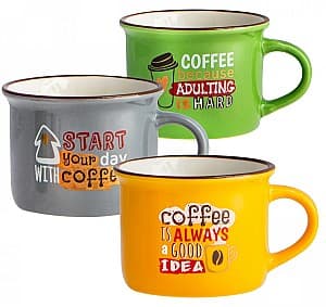 Set pentru ceai si cafea Casa Masa CAFEA 370 ml (6 buc)