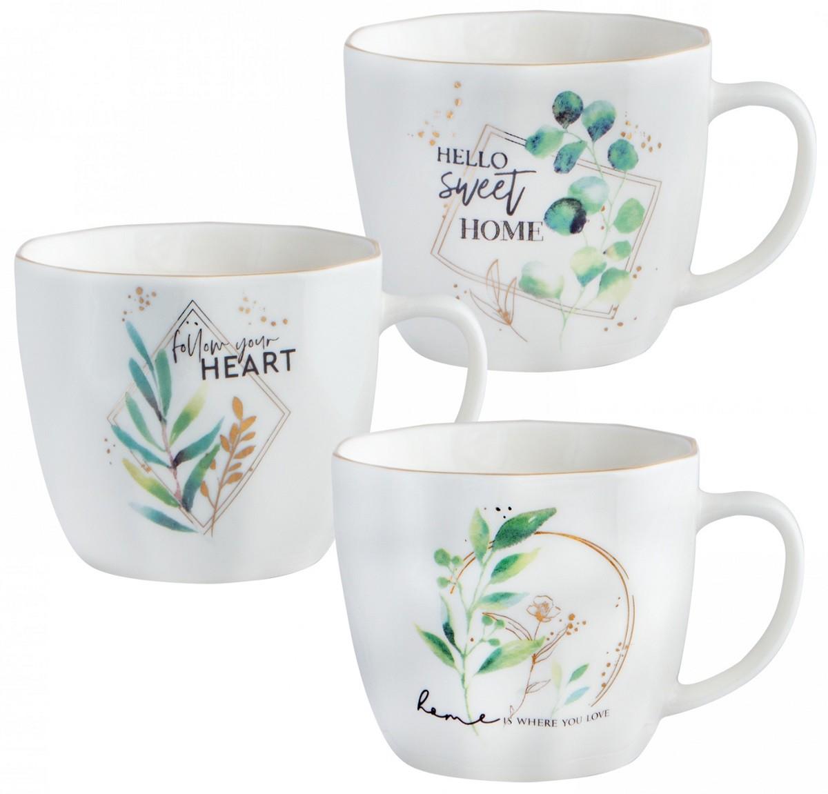 Set pentru ceai si cafea Casa Masa GRANITY BOTANICA 370 ml (6 buc)