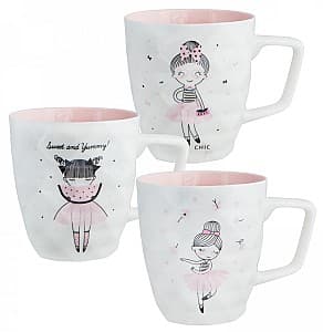 Set pentru ceai si cafea Casa Masa PRETTY GIRLS 395 ml (6 buc)