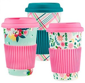 Set pentru ceai si cafea Casa Masa SUMMER 390 ml+ capac (6 buc)