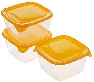 Набор пищевых контейнеров Curver FRESH&GO 1,2 L 3шт желтый