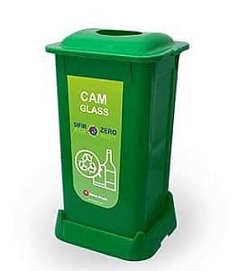 Контейнер для мусора Afacan Plastik SAO-70111 Green