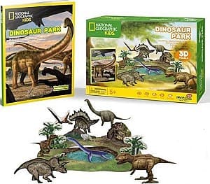 Puzzle CubicFun Parcul cu dinozaur