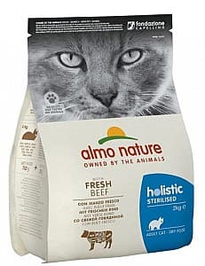 Hrana uscata pentru pisici Almo Nature HOLISTIC Sterilized Beef 2kg