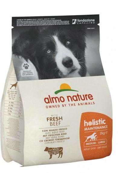 Hrana uscata pentru caini Almo Nature HOLISTIC M-L Beef 2kg