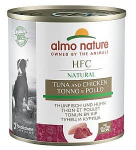 Hrană umedă pentru câini Almo Nature HFC CAN Natural Tuna/Chicken 290g