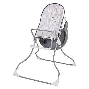 Стул для кормления простой Polini Kids 152 Бегемотик Gray