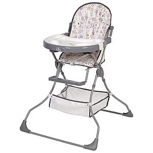 Scaun de masa simplu Polini Kids 252 Unicorn Hello Baby Gray