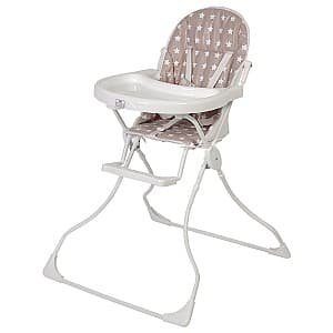 Стул для кормления простой Polini Kids Звезды 152 White Macchiato