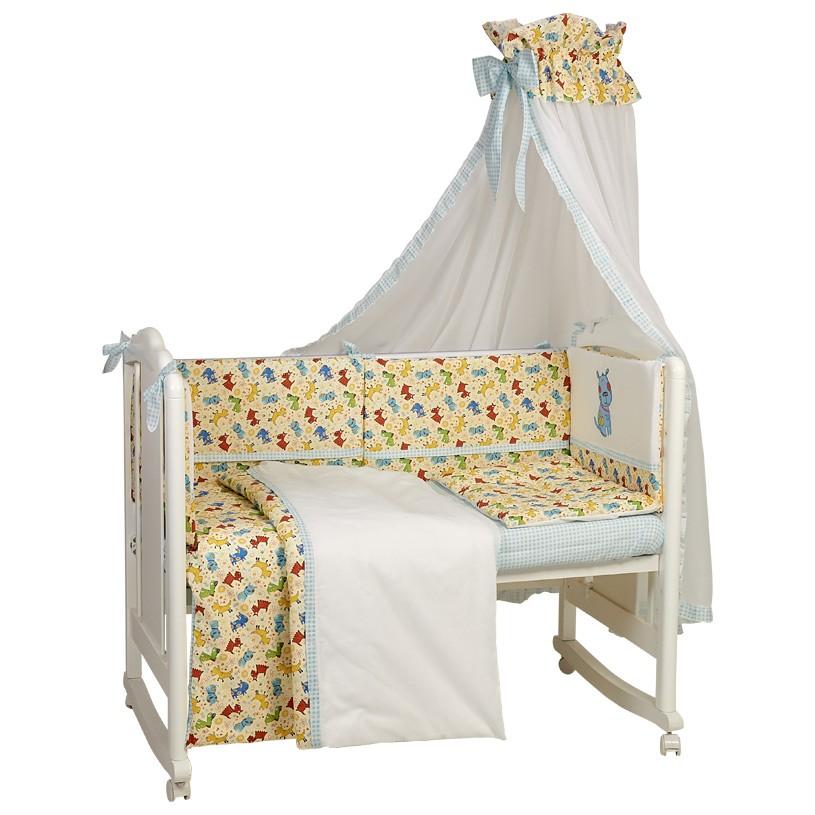 Постельное белье Polini Kids Dogs 7 единицы Turquoise