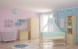 Детская кроватка Polini Kids Simple 101 Natural