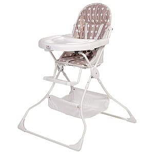 Стул для кормления простой Polini Kids 252 Звезды White-Macchiato