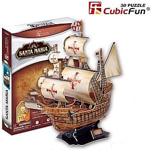 Пазлы CubicFun Корабль Колумба Санта-Мария