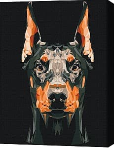 Tablou pe numere BrushMe Doberman