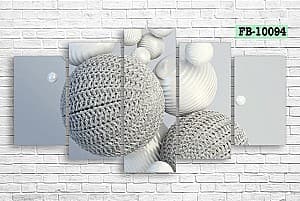 Модульная картина Art.Desig 3D spheres FB-10094