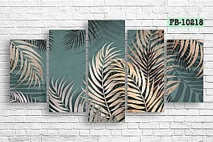 Tablou multicanvas Art.Desig Tropical leaves FB-10218