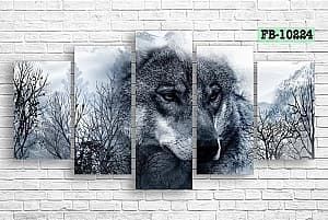 Tablou multicanvas Art.Desig Wolf FB-10224