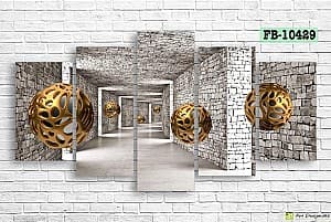 Модульная картина Art.Desig 3D spheres FB-10429