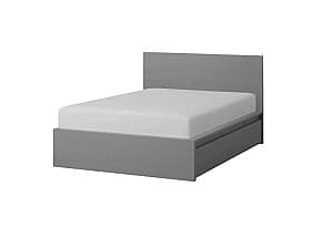 Кровать IKEA Malm Gray 140×200 см (4 ящика для хранения)