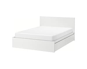 Кровать IKEA Malm white /Lonset 140x200 см