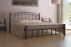 Кровать Металл-Дизайн Афина 140x200 Черный/Яблоня