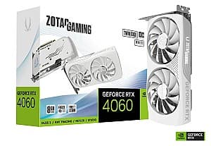 Placa video gaming ZOTAC GeForce RTX 4060 Twin Edge OC White Edition (ZT-D40600Q-10M)