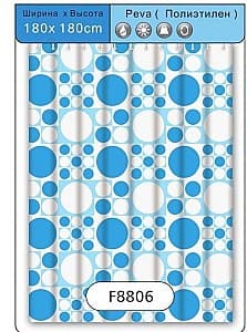 Занавески для ванной Frap F 8806(1.8x1.8m)Blue