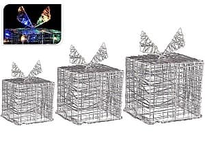 Новогодние украшение Christmas Подарочный куб 12/15/20см 90LED