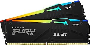 Оперативная память Kingston Fury Beast DDR5 RGB 2x32Gb