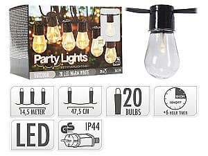 Luminite de Craciun Party Lights 20LED alb-cald