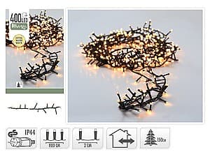 Luminite de Craciun Christmas Fir 400LED extra alb cald