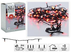 Luminite de Craciun Christmas Fir 240LED rosu